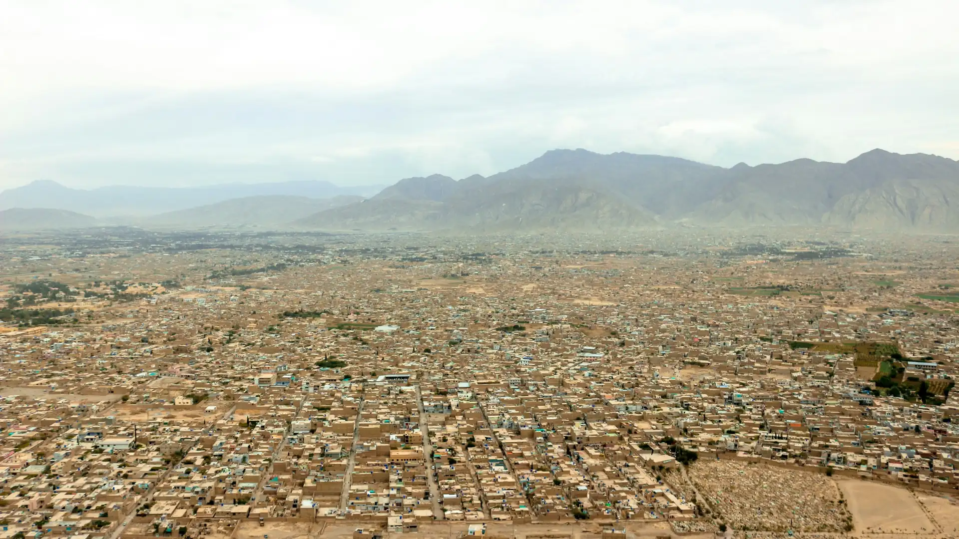 Aerial view of Quetta, Balochistan